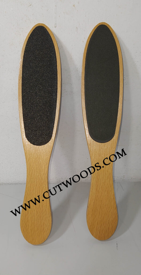 Foot File of Imported Wood Material 1 pcs double sided sand-paper Waterproof - Image 2